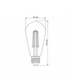 E27 6W dimbar filament LED-pære - ST64, nøytral hvit