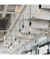 E27 6W dimbar filament LED-pære - ST64, nøytral hvit