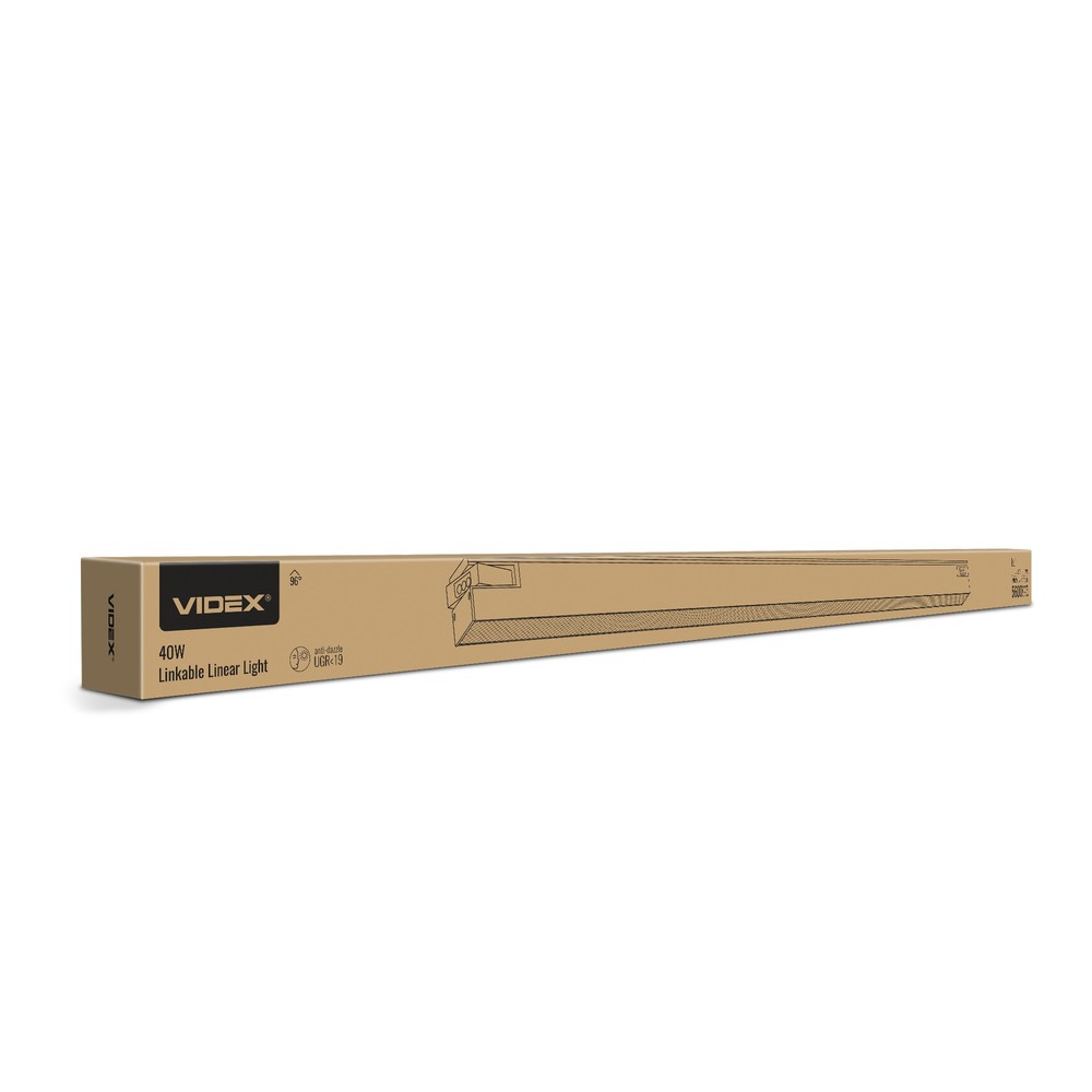 40W lineær LED-armatur - Sammenkoblingsbar, CCT - Kulør : Nøytral