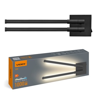 10W LED vegg-/taklampe - Svart, CCT, 3 lysfarger