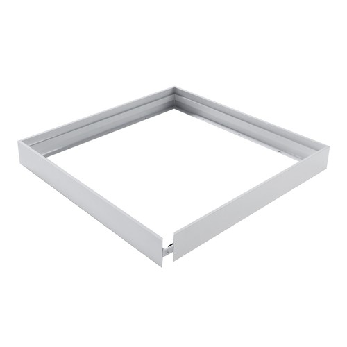 Høy ramme til 60x60 LED-panel - Rask montering, uten synlige skruer, hvit kant, 65mm høy