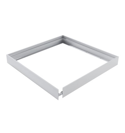 Ramme til 60x60 LED-panel - Rask montering, uten synlige skruer, hvit kant