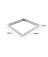 Ramme til 60x60 LED-panel - Rask montering, uten synlige skruer, hvit kant