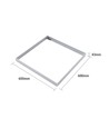 Ramme til 60x60 LED-panel - Hurtigmontering, plasthjørner, hvit kant