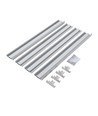 Ramme til 60x60 LED-panel - Hurtigmontering, plasthjørner, hvit kant