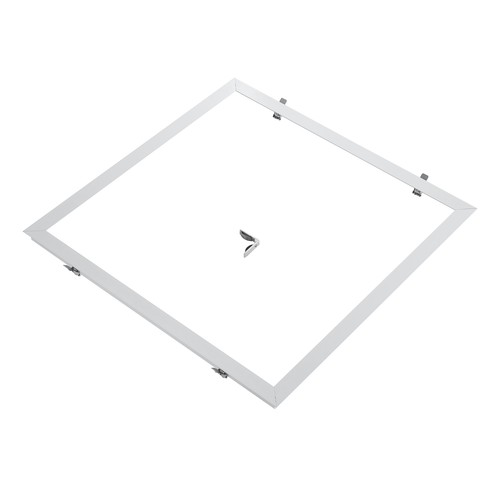 Innfellingsramme for 60x60 LED-panel - Passer til Troldtekt uten tilpasning, hvit kant
