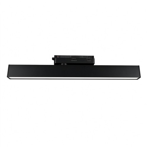 30/28/25W 1-fas LED lysskinne - 60 cm, Svart, 1F2W