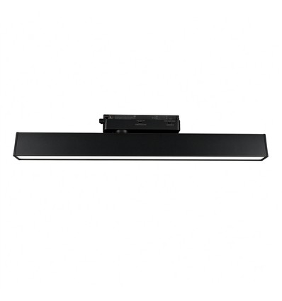 30/28/25W 1-fas LED lysskinne - 60 cm, Svart, 1F2W