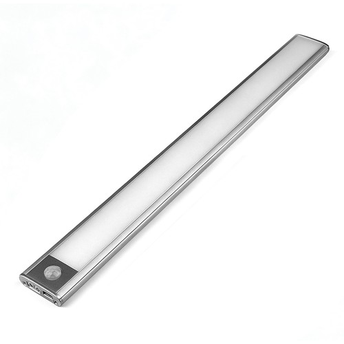 40cm 2W LED skapbelysning med sensor - Sølv, oppladbar, IP20
