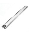40cm 2W LED skapbelysning med sensor - Sølv, oppladbar, IP20
