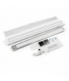 40cm 2W LED skapbelysning med sensor - Sølv, oppladbar, IP20