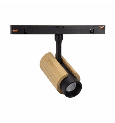 6W System Shift CCT Spot S Wood - 24°, svart, CCT-bryter