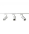 1-Faset BASIC skinnesett - 1m, Hvit, 3-Spot, GU10, uten lyskilde