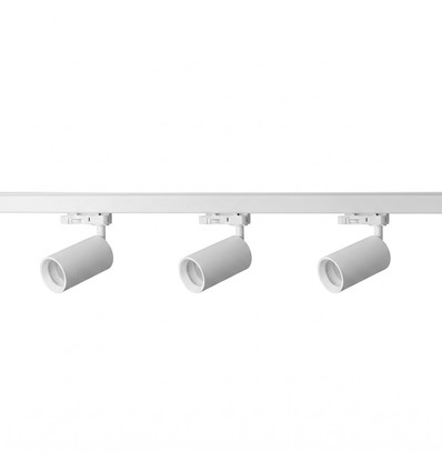 3-Faset BASIC skinnesett - 1m, Hvit, 3-Spot, GU10, uten lyskilde