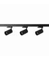 3-Faset BASIC skinnesett - 1m, Sort, 3-Spot, GU10, uten lyskilde