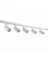 3-Faset BASIC skinnesett - 2m, Hvit, 5-Spot, GU10, uten lyskilde
