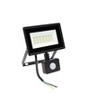 LED-lyskaster med sensor, 20W IP44 - 120x170x53mm SVART med PIR-sensor