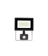 LED-lyskaster med sensor, 20W IP44 - 120x170x53mm SVART med PIR-sensor