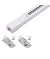 1-Faset PENDEL skinnesett - 1m, hvit, 2 lampeholdere