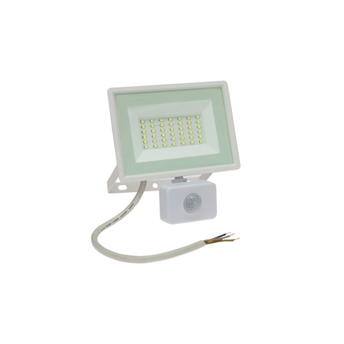 NOCTIS LUX 3 Lyskaster 30W 230V IP44 150x190x53mm HVIT med PIR-sensor