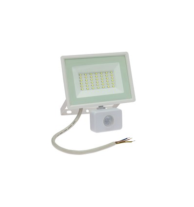 NOCTIS LUX 3 Lyskaster 30W 230V IP44 150x190x53mm HVIT med PIR-sensor