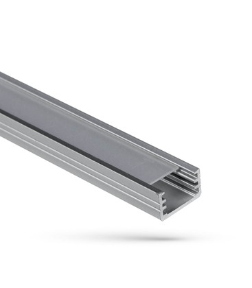 Profil for LED strips WOJSLIM med melkehvitt deksel 1m
