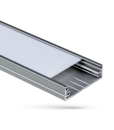 Profil for LED strips WOJWIDE med melkehvitt deksel 1m