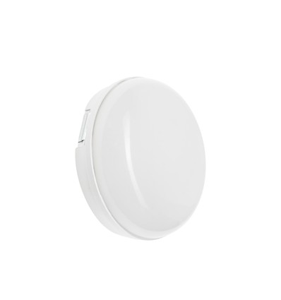 Outlet: Spectrum 8W LED hvit vegglampe - Rund, IP54, 230V, inkl. lyskilde