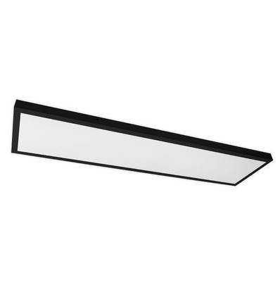 120x30 LED-panel, 60W - 80lm/W, innebygd i sort ramme