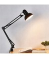 Arkitektlampe Sort bordlampe - 1,1 meter ledning, E27, uten lyskilde