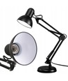 Klassisk sort arkitektlampe - Inkl. fot og bordklemme, E27-fatning, uten lyskilde