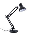 Arkitektlampe Sort bordlampe - 1,1 meter ledning, E27, uten lyskilde