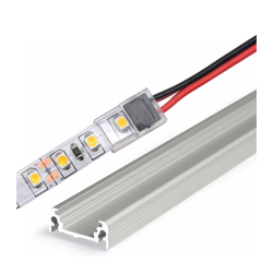 LED belysning Restsalg: STRIP CLIP 10 mm, tynn IP20, for ensfargede strimler, for aluminiumsprofiler