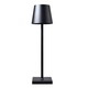 Oppladbar LED bordlampe Innendørs/utendørs - Svart, IP54 utendørs, berøringsdimbar