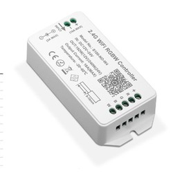  WiFi RGB+W controller - Tuya/Smart Life, uten fjernkontroll, Google Home, Amazon Alexa kompatibel, 12V (120W), 24V (240W)