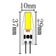 LEDlife SILI1.5 G4 LED pære - 1,5W, 12V/24V AC/DC, G4