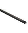 Aluprofil til akustikkpanel, 1,2 meter i lengden, leveres med sort mattert cover, 10x10mm