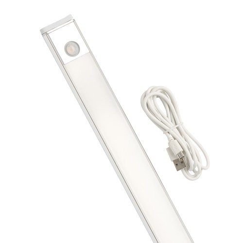 LEDlife batteri skapbelysning - 30cm, Sølv, PIR sensor, CCT justerbar, oppladbar