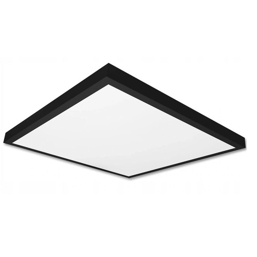 60x60 LED-panel, 60W - 80lm/W, innebygd i sort ramme