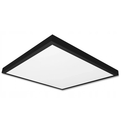 60x60 LED-panel, 60W - 80lm/W, innebygd i sort ramme