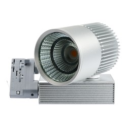 Skinnesystem LED LEDlife grå skinnespot 31W - Philips COB, Flicker free, RA90, 3-faset