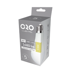 LED-POL LED-lampe E27 A65 14W 180°, Ø65x132, IC, 5 års garanti