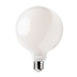 LED-POL LED-lampe glødetråd E27 G125 10,5W Milky 360°, Ø125x175