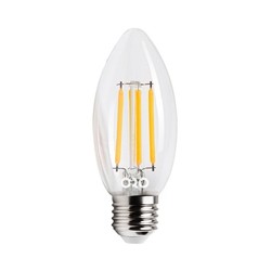 LED-POL LED-lampe glødetråd E27 C35 4W 360°, Ø35x97