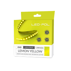 LED-POL LED stripe, 120 LED/m, 12V, 14,6W/m, IP20 10mm SIMON GUL 3 års garanti