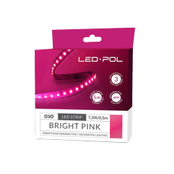 LED-POL LED stripe, 120 LED/m, 12V, 14,6W/m, IP20 10mm LYSROS 3 års garanti