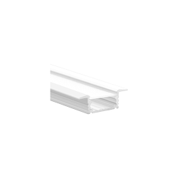 LED-POL PROFILER for strips, innfelt 1000x8,6x17 bredde 27mm AL. Lakkert, hvit