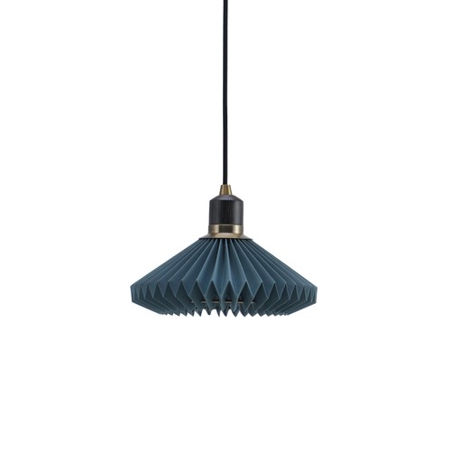 Outlet: Halo Design - Paris Pendel Ø24 cm Blå - Sort kabel