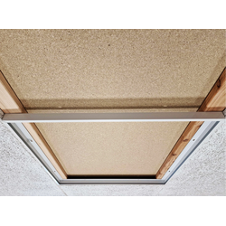 Store paneler Innbyggingsramme II for 60x60 LED panel - Passende for trebetong og gips, hvit kant