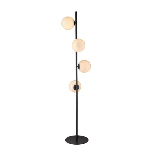 Halo Design - TWIST 4 gulvlampe, Opal/ svart